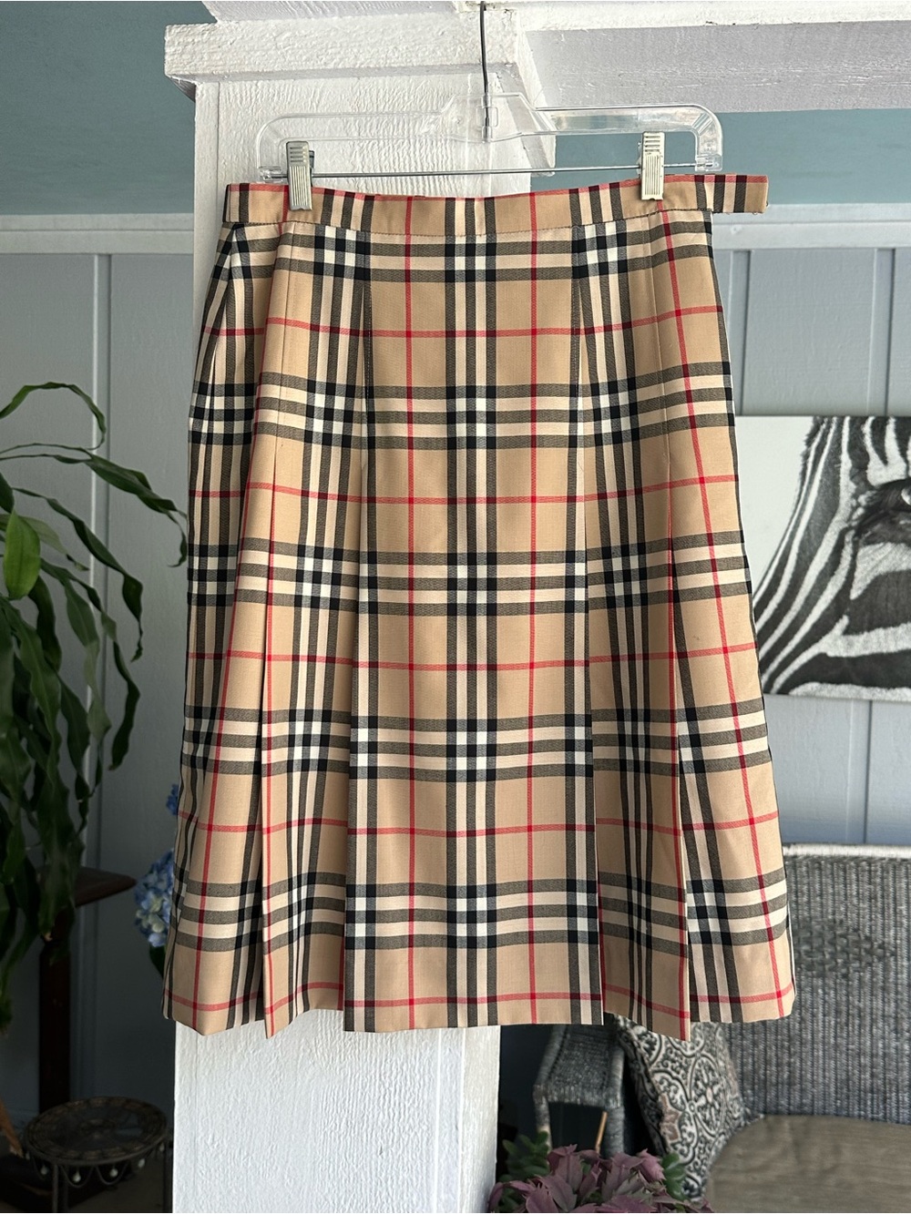 Burberry Nova Check Skirt - Wool - 28” Waist VINTAGE RARE SM / Size 6 EXCELLENT - Picture 11 of 13